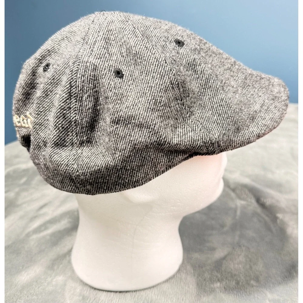 The Brazen Head Dublin 1198 Newsboy Cap Mens XL Gray Herringbone Ireland